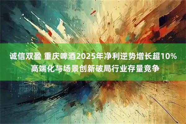 诚信双盈 重庆啤酒2025年净利逆势增长超10%  高端化与场景创新破局行业存量竞争
