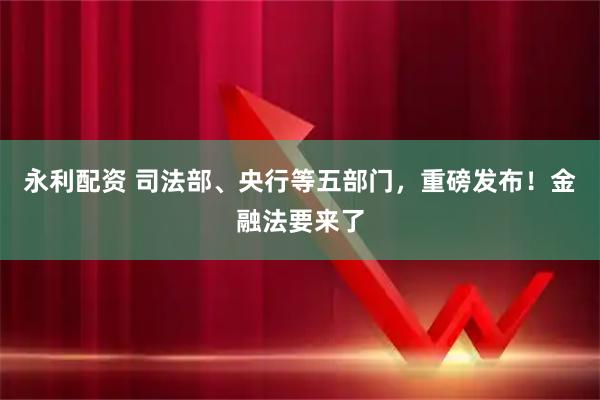 永利配资 司法部、央行等五部门，重磅发布！金融法要来了