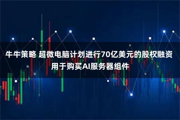 牛牛策略 超微电脑计划进行70亿美元的股权融资 用于购买AI服务器组件